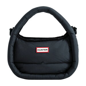 HUNTER n^[ FRAMED PUFFER MIDI HOBO tCh pt@[ ~fB z[{[ Y fB[X obO  | ΂߂ NX{fB nhobN jp JWA ^E[X Black UBX37
