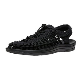 【5月は全品P10倍!要エントリー】KEEN キーン UNEEK ユニーク 1014099 レディース リラックスシューズ Black/Black サンダル スライドスニーカー ラウンドコード カジュアルシューズ 軽量 フットベッド 快適 通気性 次世代スニーカー