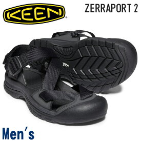 【4月は全品P10倍!要エントリー】KEEN キーン ZERRAPORT 2 ゼラポート 2 1022418 メンズ ストラップサンダル Black 定番モデル men's 男性 軽量 水陸両用サンダル リラックスシューズ カジュアルシューズ 快適 速乾性 アウトドア あす楽