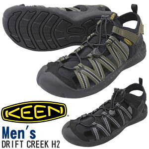 KEEN �L�[�� DRIFT CREEK H2 �h���t�g�N���[�N �G�C�`�c�[ 1026122 1026123 �����Y �n�C�u���b�g�T���_�� BLACK DARK OLIVE �y�� ���@�\ �������p �L�����v�V���[�Y �A�E�g�h�A �X�^�C���b�V�� �I�[���V�[�Y
