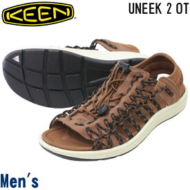 【4月は全品P10倍!要エントリー】KEEN キーン UNEEK 2 OT ユニーク ツー オーティー 1027289 メンズ リラックスシューズ Bison/Black サンダル スライドスニーカー ラウンドコード カジュアルシューズ 軽量 フットベッド 快適 通気性 次世代スニーカー