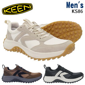 【マラソン期間全品P5倍】KEEN キーン KS86 ケーエス エイティーシックス 1029590 1029591 1029593 メンズ ローカットスニーカー DARK EARTH/BLACK SAFARI/BIRCH BLACK/BIRCH ハイキング アウトドアシューズ タウンユース カジュアル 秋冬 レースアップ 紐靴