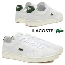 LACOSTE ラコステ CARNABY PIQUEE 123 1 SMA メンズ ローカットスニーカー 45SMA0023 ホワイト/グリーン(082) スポーツカジュアル ニットアッパー WHITE 紐靴 レースアップ 普段履き カーナビー スポーティ