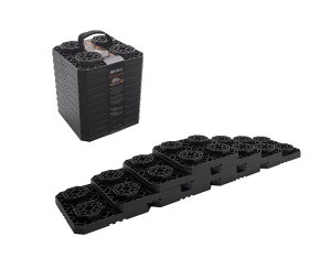 RiBLE RV 砂 / 泥 / 雪 / 脱出 / レベリングパッド L 10枚入り リブレ ブラック オレンジ レッド ジャッキパッド スタックリカバリー ガレージツール アウトドア オートキャンプ 車 平行