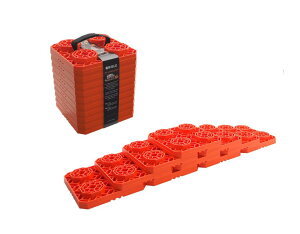 RiBLE RV 砂 / 泥 / 雪 / 脱出 / レベリングパッド L 10枚入り リブレ ブラック オレンジ レッド ジャッキパッド スタックリカバリー ガレージツール アウトドア オートキャンプ 車 平行