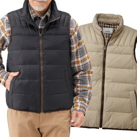 はっ水軽量ダウンベスト UNITED ユナイテッド 内ポケット付 秋冬 メンズ 40代 50代 60代 3U5-62819-HA