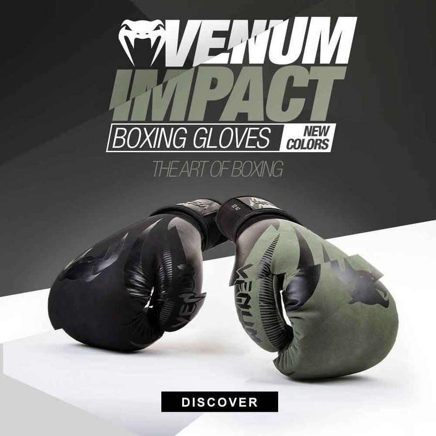 楽天市場】VENUM ボクシング グローブ IMPACT (カーキ×ブラック 