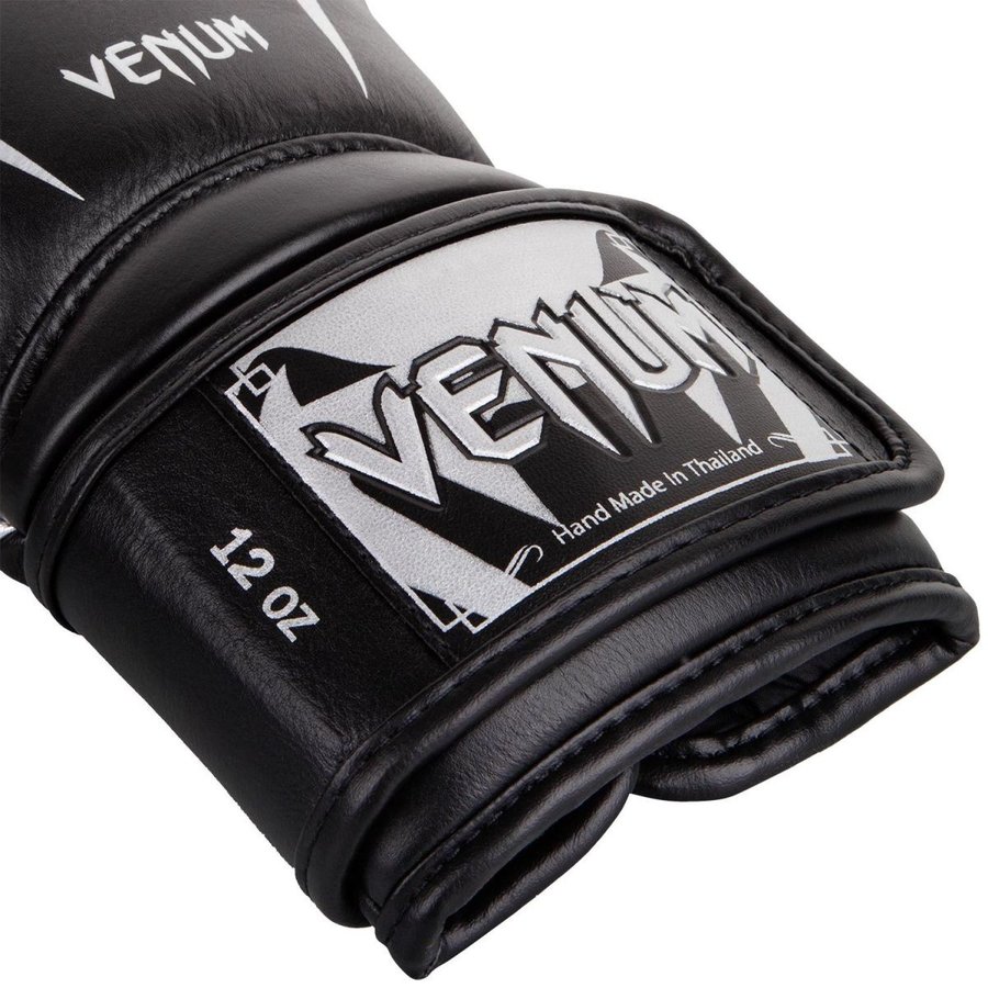 VENUM ボクシング グローブ GIANT 3.0 / Giant 3.0 Boxing Gloves （ブラック×シルバー）//ボクシンググローブ  スパーリンググローブ ボクシング キックボクシング 本革 送料無料 | 武道格闘技ショップM-WORLD