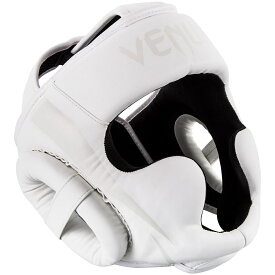 VENUM ヘッドガード ELITE HEADGEAR （ホワイト×ホワイト） VENUM-1395-431 //ボクシング スパーリング キックボクシング ヘッドギア 格闘技 防具 送料無料