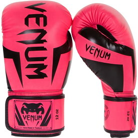VENUM ボクシング グローブ ELITE BOXING GLOVES （ネオンピンク） EU-VENUM-1392-PINK //スパーリンググローブ ボクシング キックボクシング フィットネス 送料無料