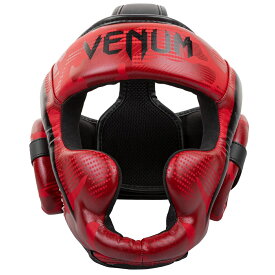 VENUM ヘッドガード ELITE HEADGEAR （レッド×カモ） VENUM-1395-499 //ボクシング スパーリング キックボクシング ヘッドギア 格闘技 防具 送料無料
