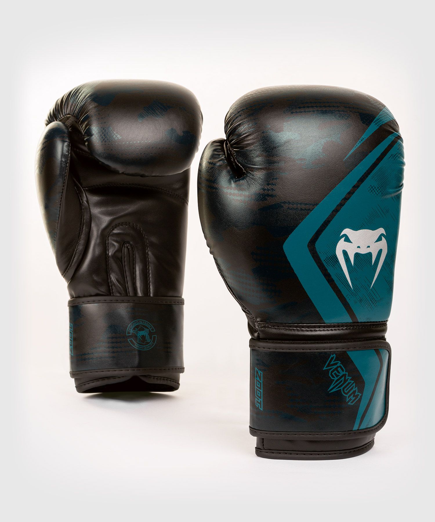 226 g VENUM Defender Contender 2.7 Nero/Verde Guantoni da Sporting Goods-Boxing Gloves 