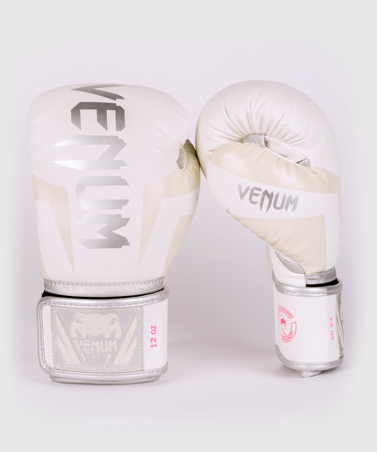 最安値に挑戦！VENUM ボクシング グローブ GLOVES VENUM-1392-574 フィットネス スパーリンググローブ ELITE ボクシング  キックボクシング BOXING （ホワイト×シルバーピンク） 送料無料 ボクシング