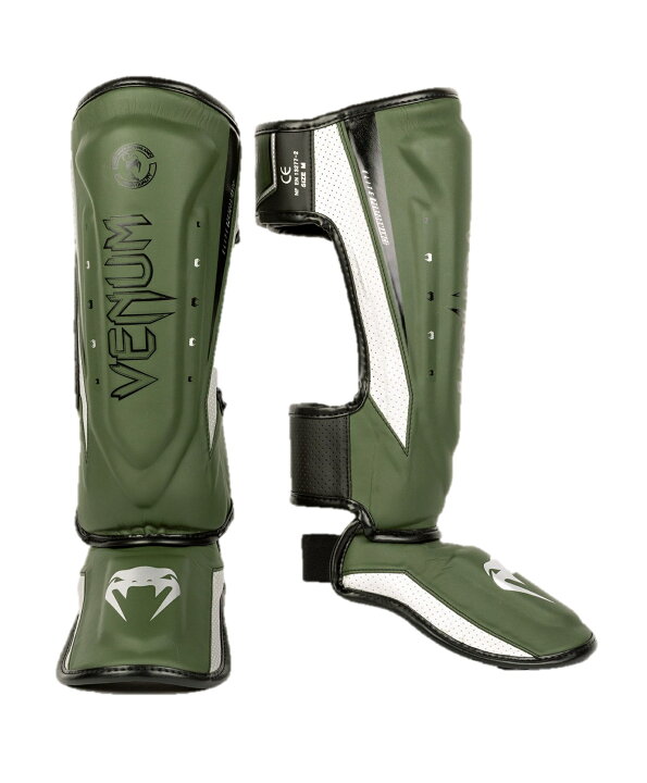 楽天市場】VENUM レッグガード ELITE EVO SHINGUARDS (カーキ×シルバー 