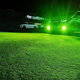 LEDフォグランプ 8000LM ライムグリーン グリーンイエロー H3H8H11H16HB3HB4 4100K グリーンレモン 2個セット