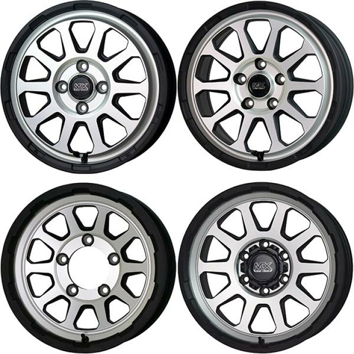 楽天市場】15インチ マッドクロス レンジャー 6J+33 6H-139.7 4本 