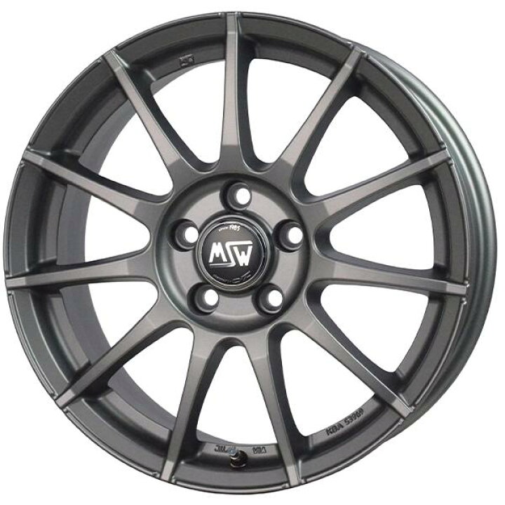 楽天市場】17インチ MSW85-2 7J +53 5H-112 1本 ホイール OZ マット 