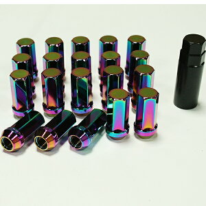 速達 ハイエース キャラバン レーシング 24個 45mm ホイールナット スチール P1.5 P1.25 17HEX ソケット ネオクローム