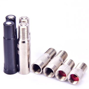 【お買い物マラソン最大28倍】 バルブ エクステンション 2個 19mm 28mm 39mm 金属製 樹脂 エアバルブ エアーバルブ 車 バイク チューブレス ストレート