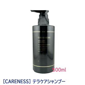 【8/10限定！抽選で100％ポイントバック】〈60〉【送料無料】［CARENESS］ケアネス テラケアシャンプー 500ml スカルプシャンプー 頭皮ケア 本体 発毛 褪色防止 くせ毛 まとまり 白髪