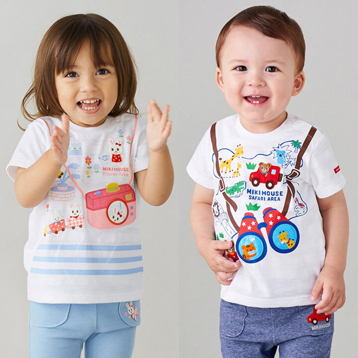 楽天市場】セール30%OFF！ミキハウス テーマパーク 半袖Tシャツ(80cm  