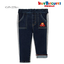 【セール30%OFF】【メール便OK】【HOT BISCUITS ホットビスケッツ】異素材のやわらかパンツ(80cm-120cm)ミキハウス