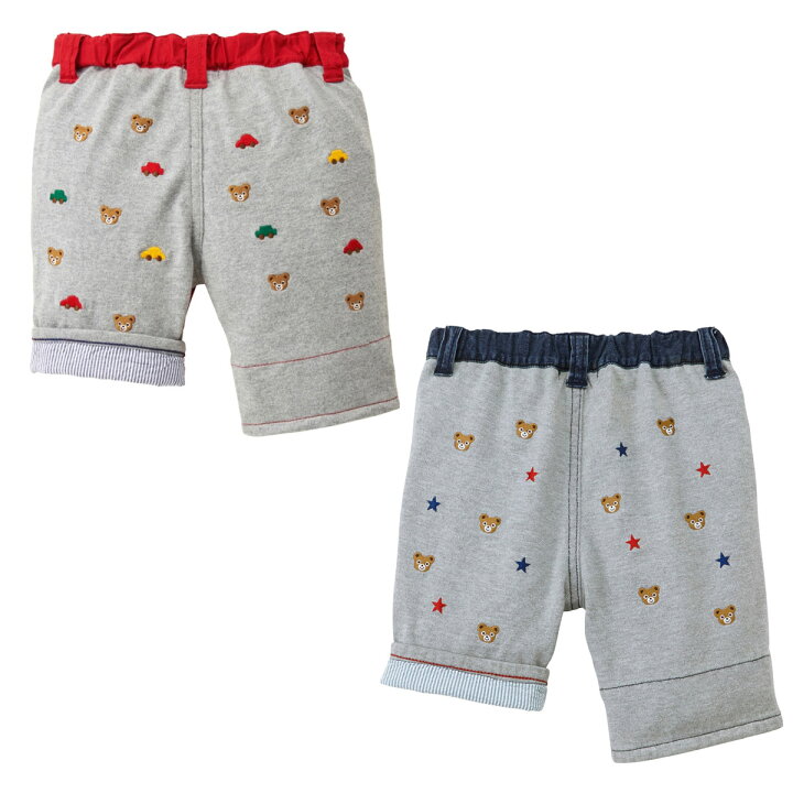 楽天市場】セール30%OFF！ミキハウス プチプッチー7分丈パンツ(80cm 