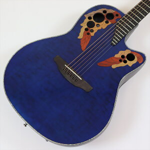 Ovation@Celebrity Elite Plus CE44P-8TQ Blue Transparent Quilt [CCV24090041]