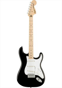 Squier by Fender�@Affinity Series Stratocaster, Maple Fingerboard, White Pickguard, Black