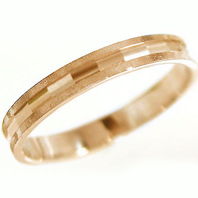 流行 公式 送料無料 ダイヤカット指輪 ペアリング ピンキーリングに最適 指輪 ピンクゴールドk10 ダイヤカット加工 結婚指輪 ピンキーリングにおすすめ K10pg指輪 favizone.com favizone.com