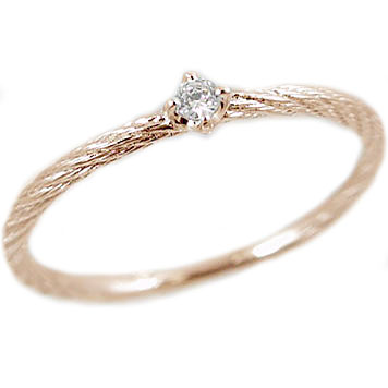 ダイヤモンドリング:ピンクゴールドk10 ピンキーリング 卸売り 冬バーゲン 特別送料無料 K10pg指輪ダイヤ0.03ct ピンクゴールド:ダイヤピンキーリング:ダイヤモンド