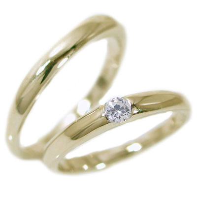 結婚指輪 マリッジリング 2本セット ペアリング ゴールドｋ10 ダイヤモンド 送料無料 超歓迎 指輪 0.1ct ダイヤ ペア2本セット ゴールドk10 最大94%OFFクーポン K10