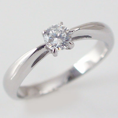 【楽天市場】婚約指輪 プラチナ エンゲージリング ダイヤモンド 0.4 