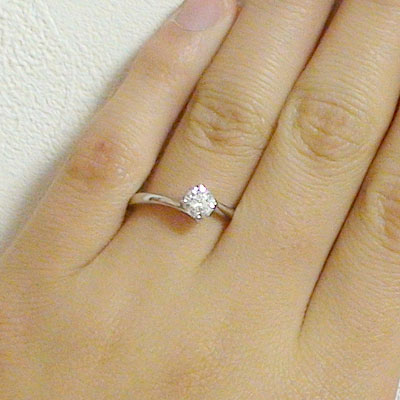楽天市場】婚約指輪 プラチナ エンゲージリング ダイヤモンド 0.5ct D