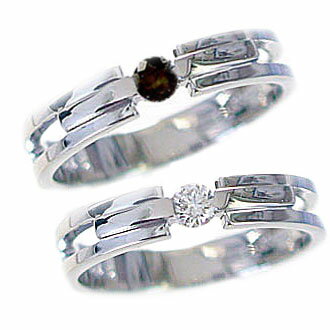 ペアリング 2本セット ホワイトゴールドk10 ダイヤモンド ブラックダイヤ 結婚指輪 マリッジリングにおすすめ ペア2本セット マリッジリング 指輪 0.10ct ダイヤ K10wg 非常に高い品質 送料無料 超激安特価