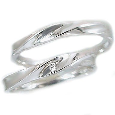 結婚指輪 マリッジリング ホワイトゴールドk18 ペア 2本セット ペアリング ダイヤモンド 0.01ct ダイヤ 指輪 ホワイトゴールドｋ18 正規品スーパーSALE×店内全品キャンペーン K18wg 送料無料 一部予約