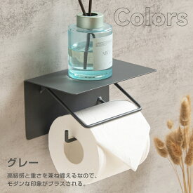【楽天1位】 ＼最安値挑戦中！300円クーポン20日迄／トイレットペーパーホルダー 1連 アイアン 抜け感 シンプル おしゃれ カバー 工業系 簡単設置 色合い 補充楽 ブラック センス ペーパーホルダー トイレットペーパー 収納 トイレ用品 スチール 賃貸
