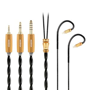 NICEHCK BlackSoul イヤホンケーブル 銀メッキ五元素合金とレアアース合金 2.5mm プラグ 0.78mm 2Pin コネクタ アップグレードケーブル 着脱式 プラグ 耳掛け式 HIFI 音質改善 交換用ケーブル 1.2m (0