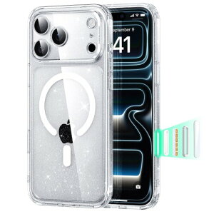 ESR iPhone 17 Pro Max �P�[�X ���C�����X�[�d �J�����{�^���t�� SGS�F�� �G�A�K�[�h�R�[�i�[ ���ϖh�~ �ϏՌ� PC�w��TPU�o���p�[ �w��h�~ ���ϋv�� �}�O�l�b�g Qi2.2�Ή� �ő�25W�����[�d �}�O�Z