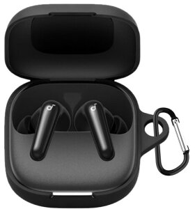 LAYJOY Anker Soundcore P31i �p �P�[�X �J�o�[ �V���R�[���P�[�X Anker Soundcore P31i �ی�J�o�[ �����[�d�\ �S�ʕی� �����h�~ �L�Y�h�~ �ϏՌ� �h�o �h�� �y�� ���[ �J���r�i�t�� (�u���b�N)