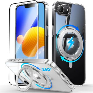 JUESHITUO 3 in 1 iphone 16e p̃P[X 360°X^h cEu phone16e p MagSafe[dΉ ČRMILی t ӂ16eP[X ςȂ ACtH16e p̃Jo[ ^ d AEghA