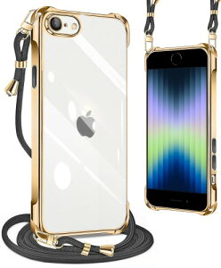 iPhone SE3 �P�[�X 2022 ��3/2���� �N���A iPhone 7 �P�[�X iPhone 8 �P�[�X �N���A �J�o�[ �l�b�N �V�����_�[ �ϏՌ� �X�g���b�v�t�� iPhone se/7/8 �X�}�z�P�[�X ���^ �y�� TPU�X�}�z �V���R�� �J�o�[