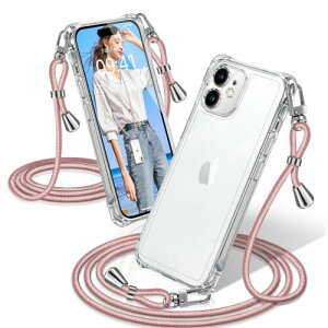 XIOYATY �p�� iPhone 11 �P�[�X �N���A �V�����_�[ �A�C�t�H��11 �J�o�[ �ϏՌ� �X�}�z�P�[�X ���� �D��X�g���b�v�t�� ������ ��|�� �R�t�� ��|�� �΂߂��� �N���X�{�f�B ���ړI�L�����[ �t