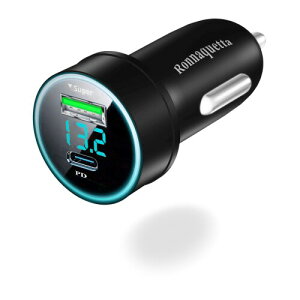 Ronnaquetta qc3.0 �V�K�[�\�P�b�g usb-c �͎����ԓd�r�d����\���ł�, �ԍڏ[�d�� USB Type C �� �}���[�d�� 2�A �J�[�`���[�W���[ 12v/24v �J�[�p�i �����[�d �� �[�d�� �Z���ی� ������~ �y�ʃf�U
