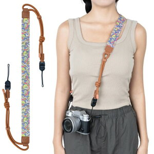 JJC �J�����X�g���b�v PU���U�[ �J�����l�b�N�X�g���b�v ������� Canon EOS R50V R50 R10 R100 Fujifilm X100VI �\�j�[ ZV-E10 A7V A7M5 A7 V �j�R��Nikkor Z fc Z30 ��჌�t/�~���[���X/�R���p�N�g�J�����p ��