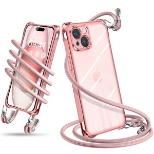 iPhone 15 Plus �P�[�X �V�����_�[ �N���A iPhone15 Plus �X�}�z�P�[�X �A�C�t�H��15Plus �J�o�[ ���|�� �΂߂��� ��|���P�[�X �ϏՌ� ���� TPU ���^ �y�� �g�уP�[�X �R�t�� �΂߂��� �D��X�g���b