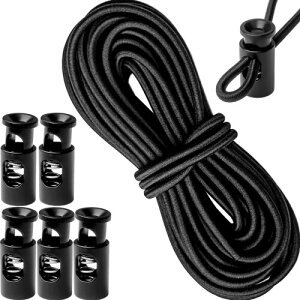 (ZUOZ) ���[�v�X�g�b�p�[ �Z�b�g ���� �J�����o�b�O �P�g���o�b�O �S���R ���� 4mm 5m �R���߃X�g�b�p�[ 1�� 9mm �~�� 6�� �����b�N�T�b�N �A�E�g�h�A�p BF650 ��