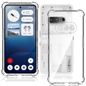 For Nothing Phone 3a P[X ϏՌ NA TPUf Jo[ salywin Sʕی y ^ ibVOtH 3a Ή ΂ݖh~ C菝 wh~ ی یP[X ()