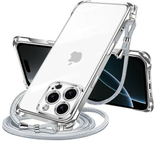 NISIILNG iPhone 16 Pro �p �P�[�X �N���A �V�����_�[ iphone16pro �X�}�z�P�[�X �A�C�t�H��16Pro �J�o�[ ���|�� �΂߂��� ��|���P�[�X ���� TPU ���^ �y�� �ϏՌ� �R�t�� �΂߂��� �D��X�g���b�v�t