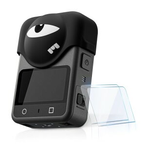 STARTRC Osmo 360 �����Y�ƃX�N���[���v���e�N�^�[�Z�b�g�A�V���R�������Y�J�o�[ + �����K���XLCD�ی�t�B�����i2���p�b�N�j�AFor DJI Osmo 360 �A�N�Z�T���[